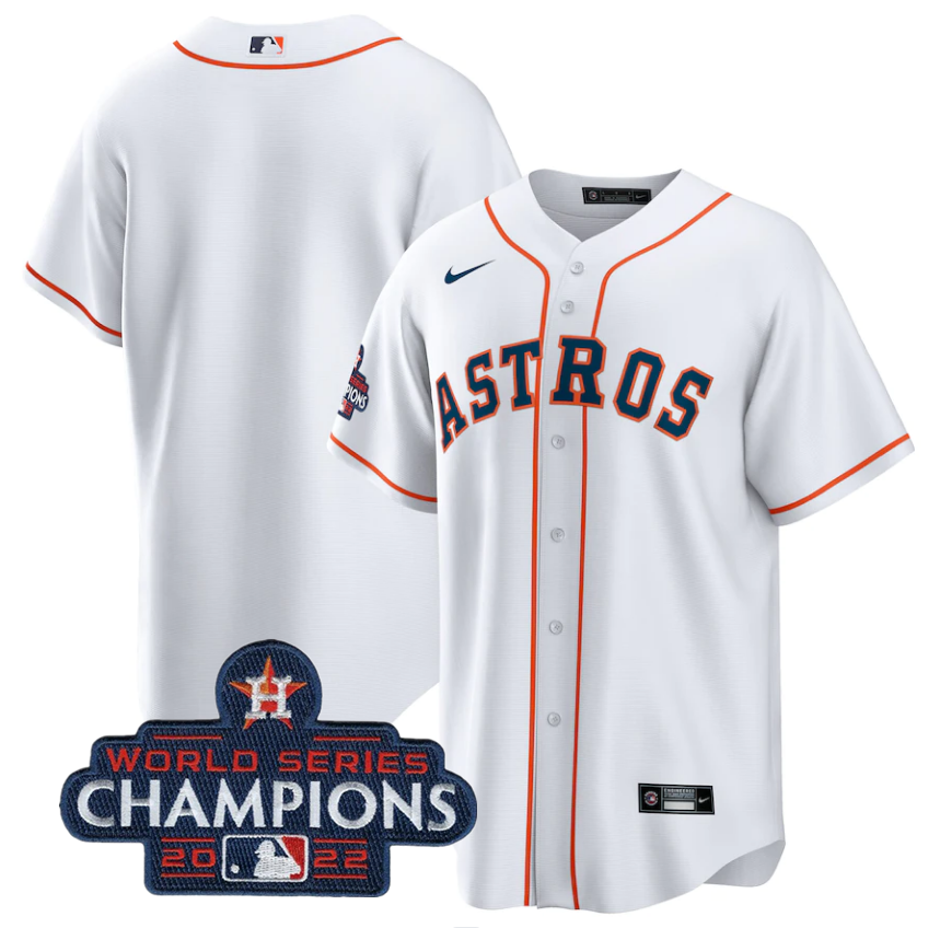 Men's Houston Astros #35 Justin Verlander White 2022 World Series Champions Home Stitched Baseball Jersey Men's Houston Astros #35 Justin Verlander White 2022 World Series Champions Home Stitched Baseball Jersey